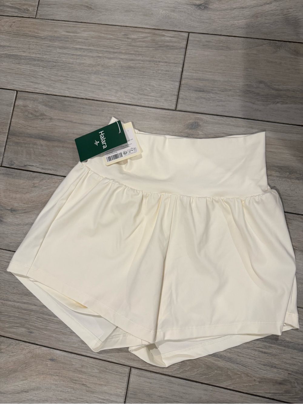 Halara Ivory Women's High-Waist Athletic Shorts